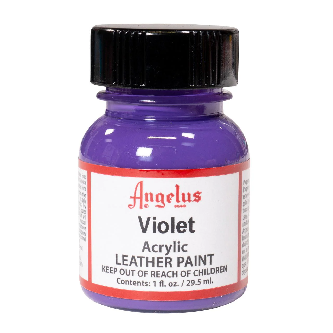 Angelus Acrylic Leather Paint - 1 oz. Bottle - Violet