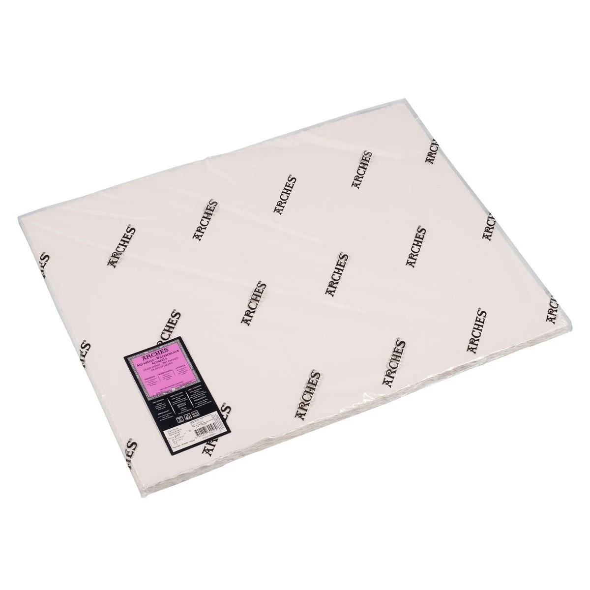 ARCHES Watercolor Paper - Hot Pressed - Natural White - 140 lb (300 gsm) 22x30 inch Pack of 25