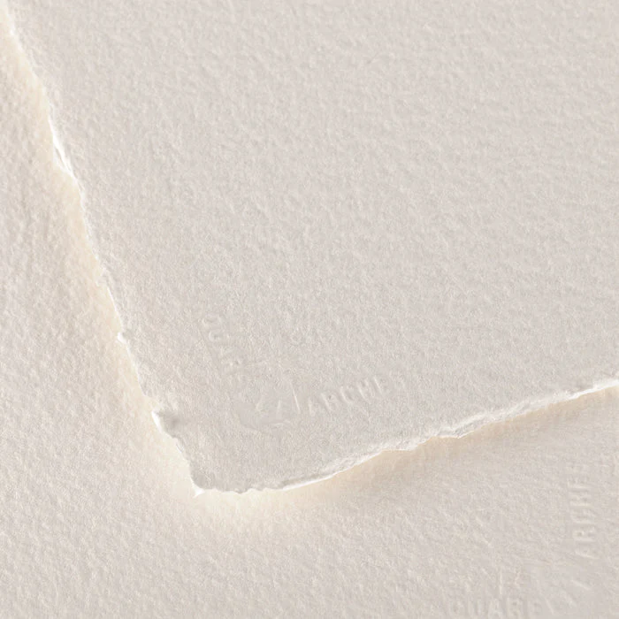 ARCHES Watercolor Paper - Rough - Natural White-  400 lb (850 gsm) 22x30 inch Pack of 5