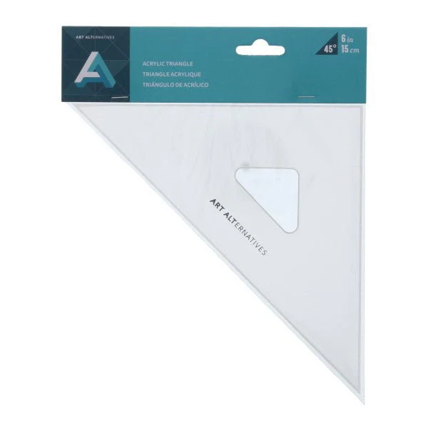 Art Alternatives Acrylic Triangle 45/90 degree - 6 inch