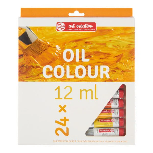 Art Creation Oil Color Sets - 24 Colors 12ml Tubes