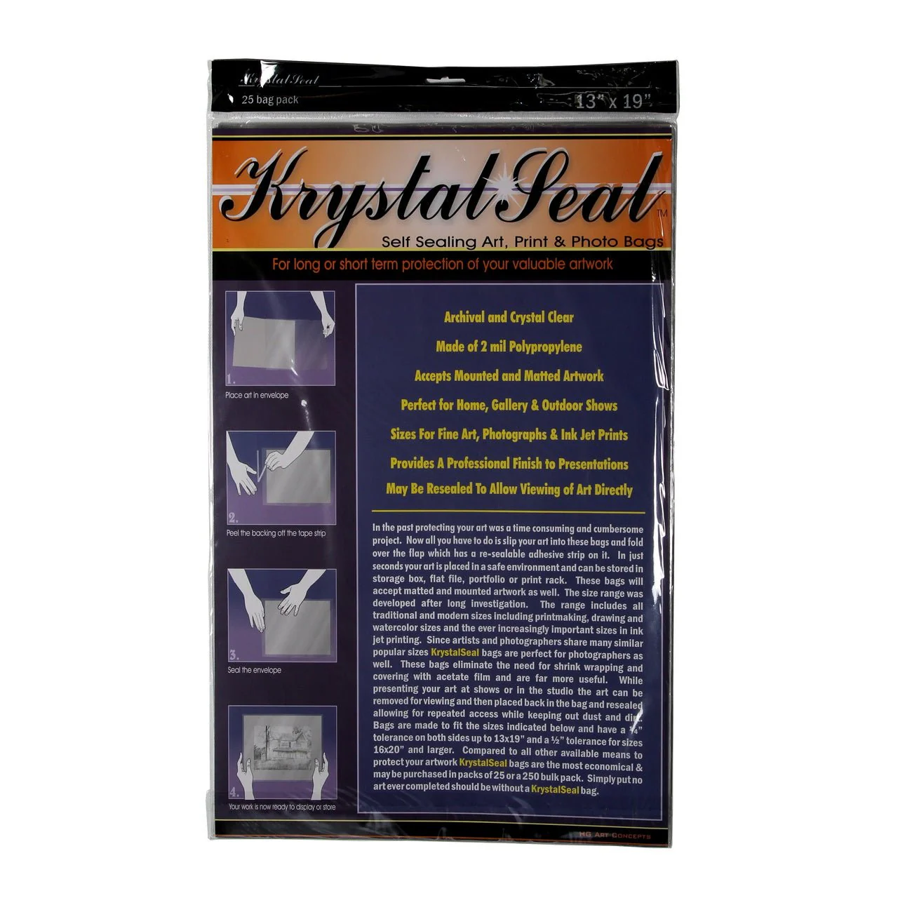Krystal Seal Bags 13 x 19 - package of 25
