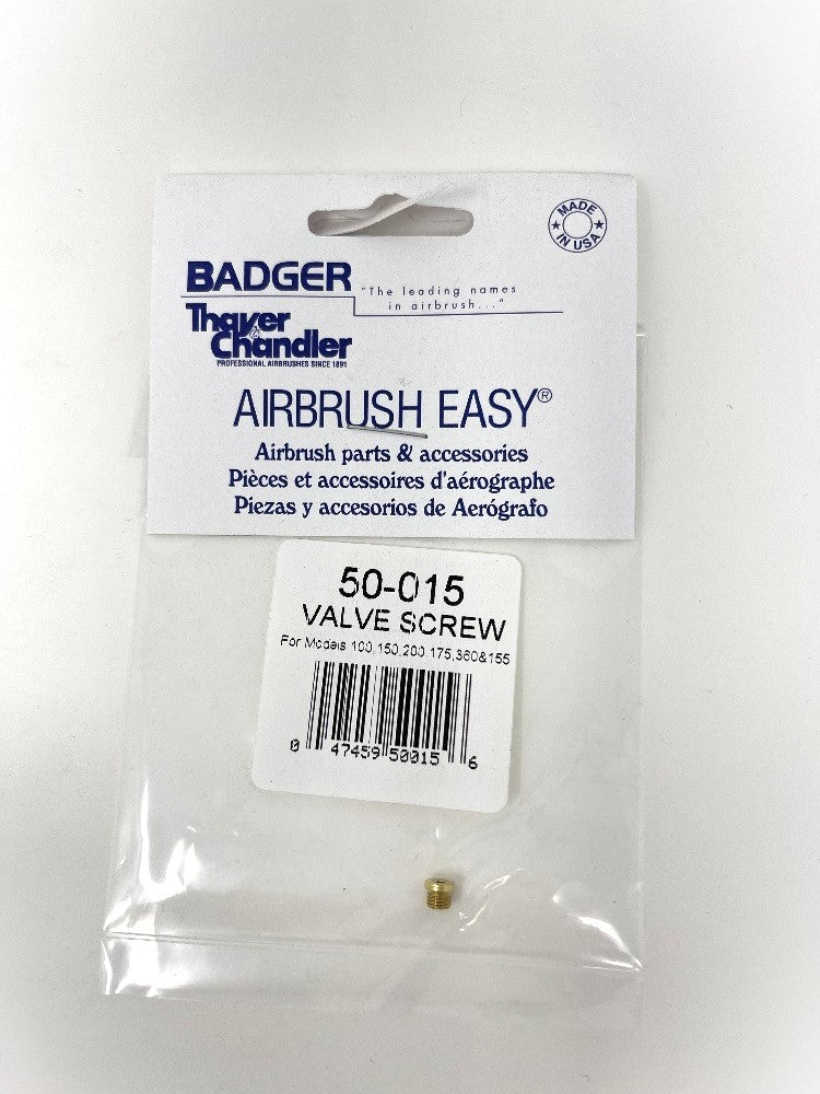 Badger Airbrush Replacement Part 50-015 Valve Screw