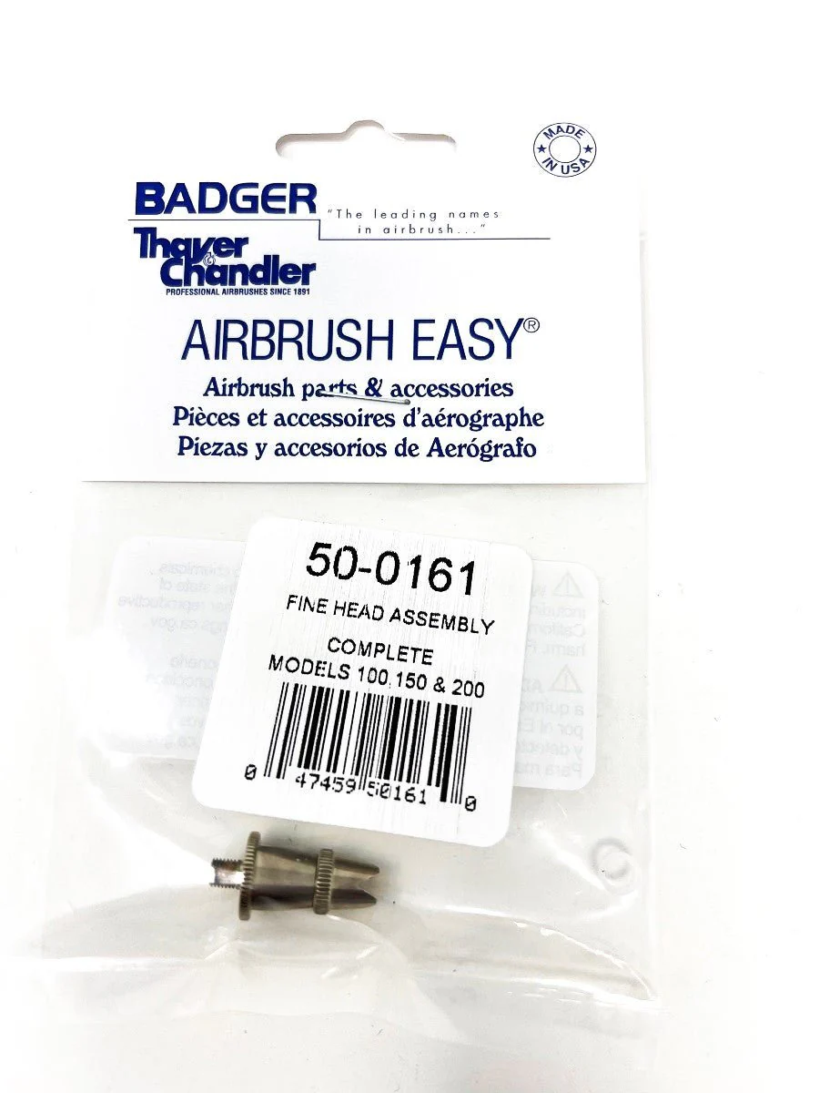Badger Airbrush Replacement Part 50-0161 Head Assembly Complete - Fine