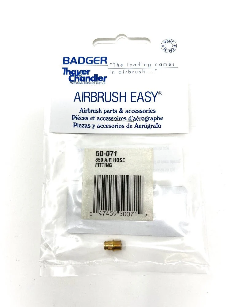 Badger Airbrush Replacement Part 50-071 Air Hose Fitting f. Model 350