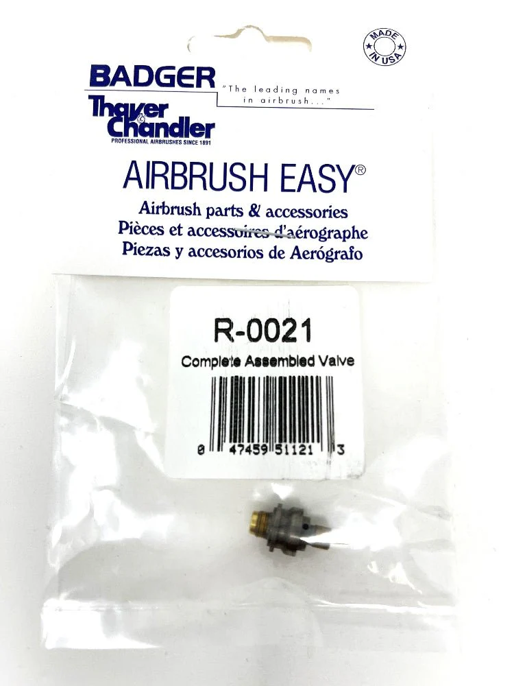 Badger Airbrush Replacement Part R-0021 Complete Assembled Valve