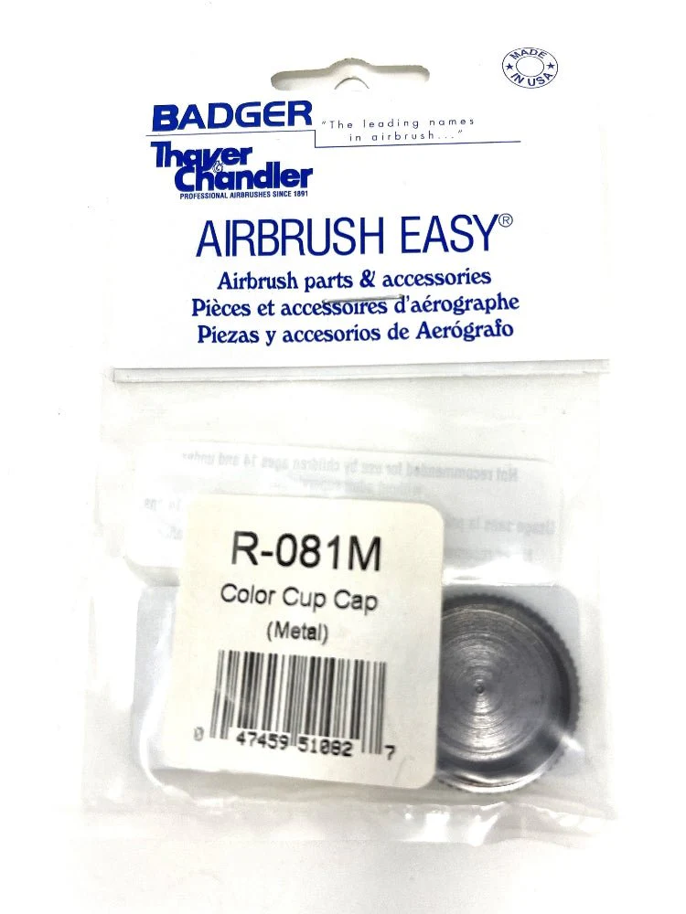 Badger Airbrush Replacement Part B7:B48R-081M Color Cup Cap (Metal)