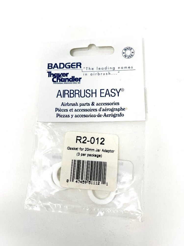 Badger Airbrush Replacement Part R2-012 Gasket for 20mm Jar Adaptor (3 per pkg.)