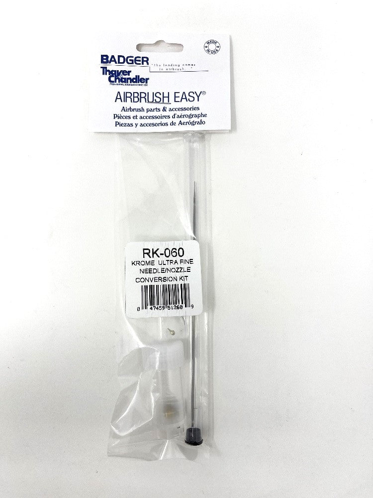 Badger Airbrush Replacement Part RK-060 Ultra Fine Conversion for Renegade Krome (Includes Spray Reg. with Prongs, Tip and Needle)