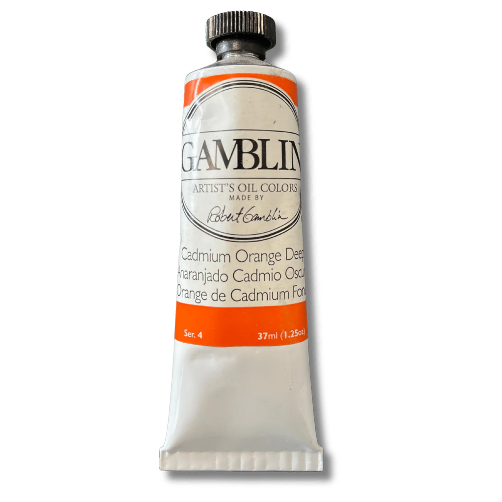 Bargain Basement - Old packaging - Gamblin Artist's Oil Colors Cadmium Orange Deep 37 ml