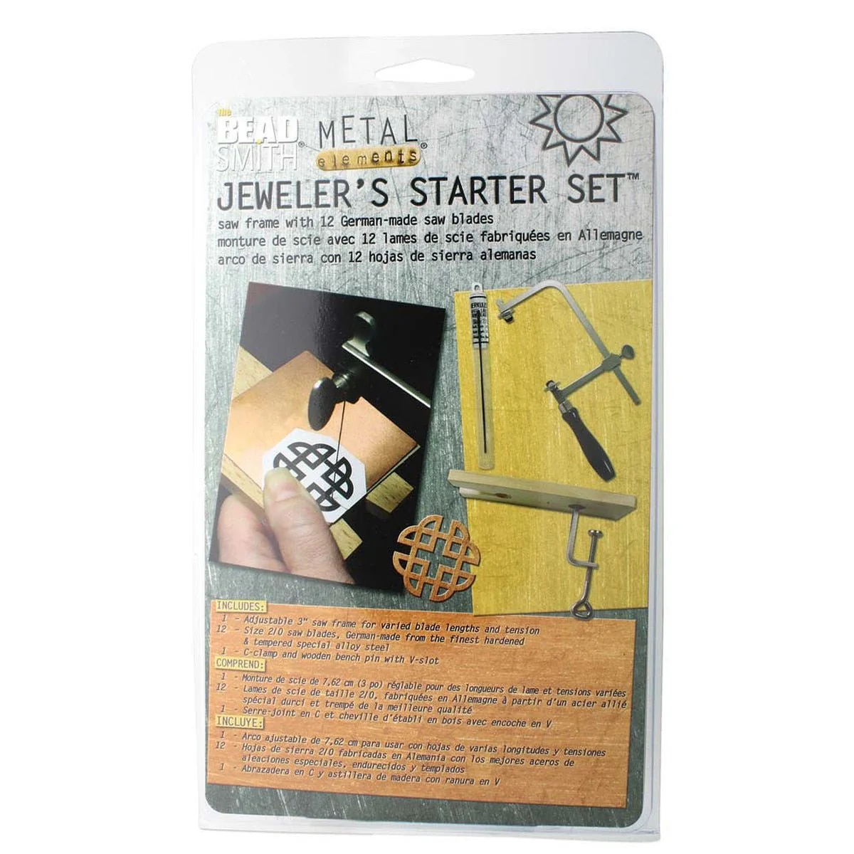 Beadsmith Jeweler Saw with Vise and German Blades