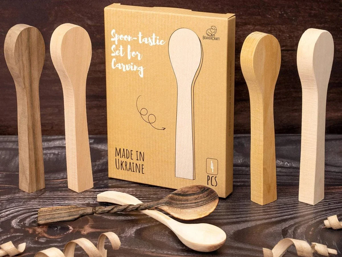 BeaverCraft - BB2 – Spoon Carving Blanks Set - Image 5