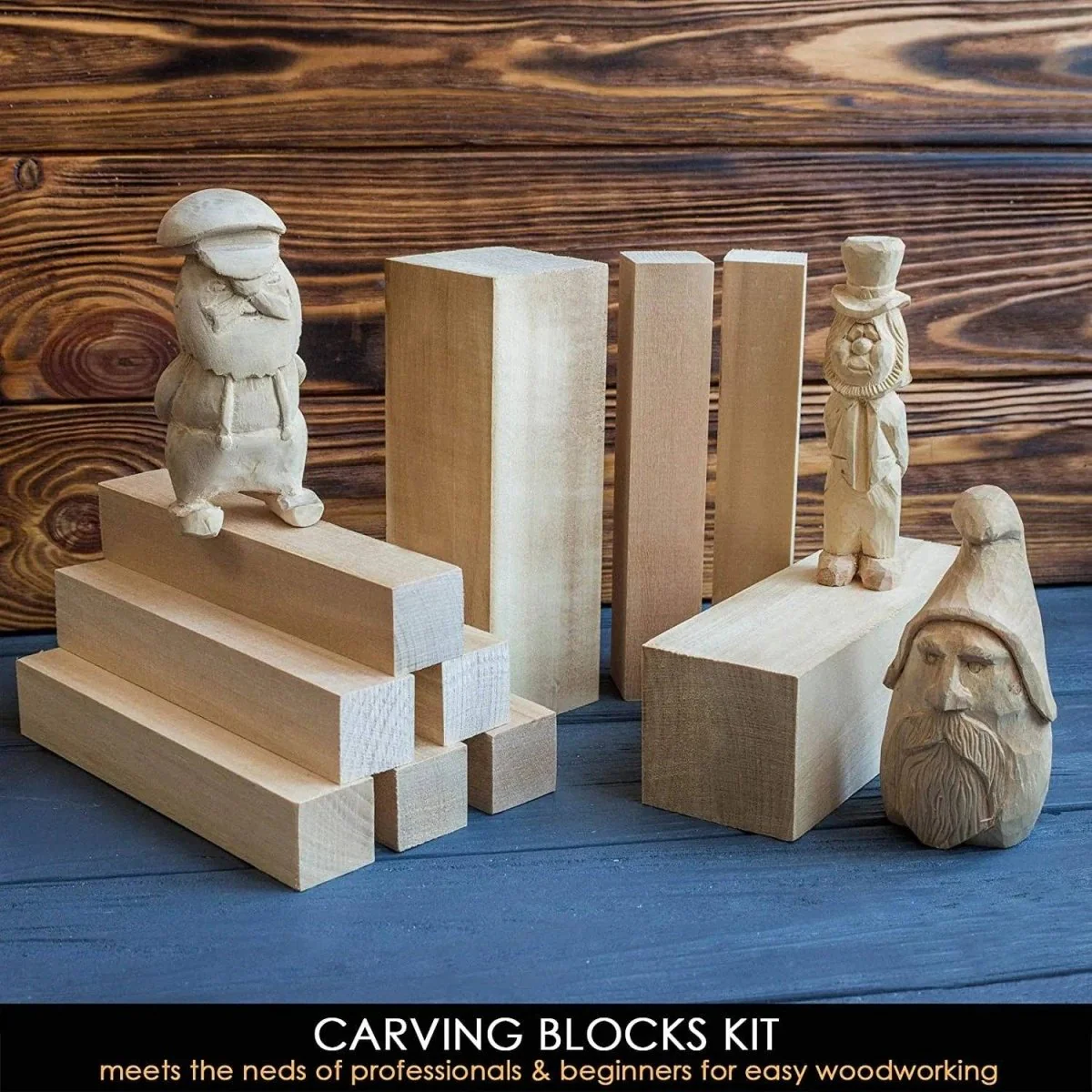 BeaverCraft - BW10 - Set of Basswood Carving Blocks 10 pcs - Image 2