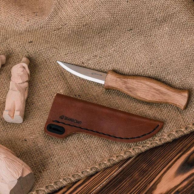 BeaverCraft - C4s - Whittling Knife with Leather Sheath Craft Tool - Image 8