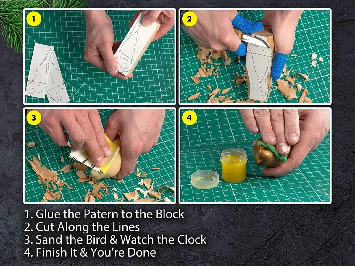 BeaverCraft - DIY01 - Comfort Bird Carving Whittling Starter Kit - Image 6