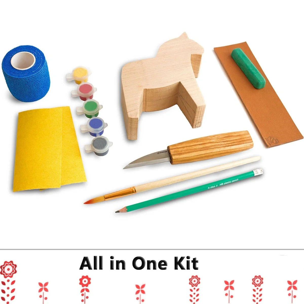 BeaverCraft - DIY02 - Dala Horse Carving Kit - Complete Starter Whittling - Image 3