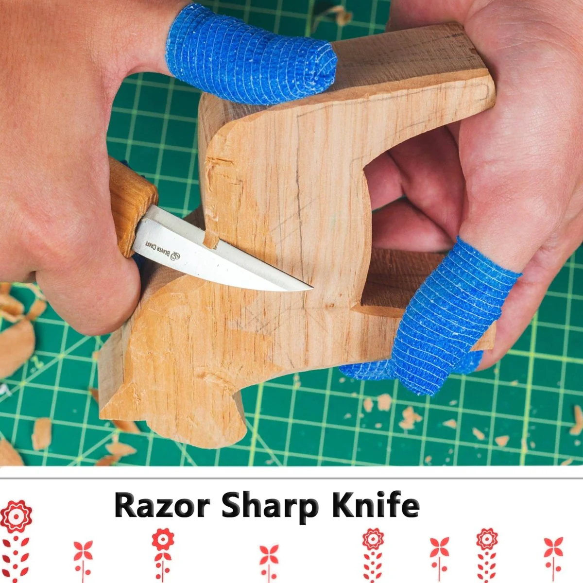 BeaverCraft - DIY02 - Dala Horse Carving Kit - Complete Starter Whittling - Image 7