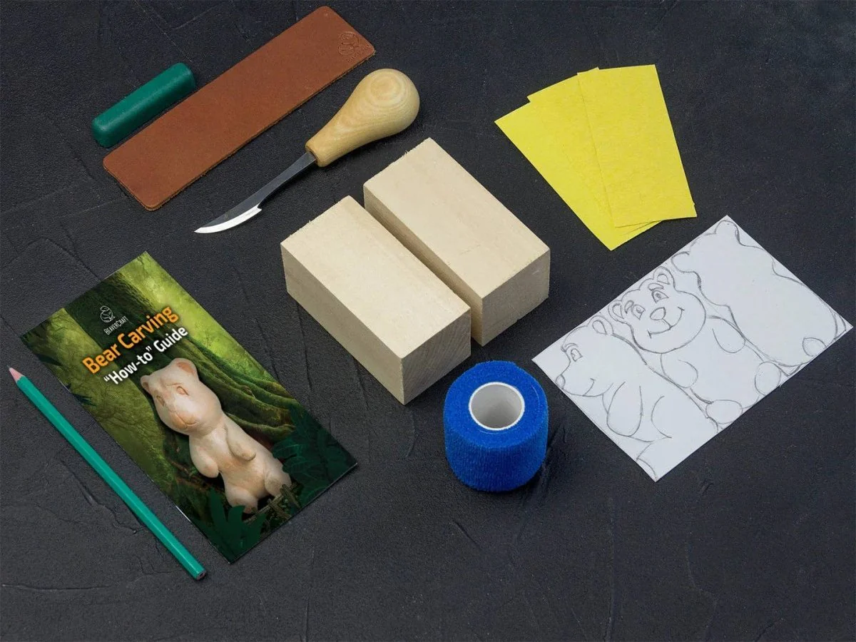 BeaverCraft - DIY05 - Bear Carving DIY Craft Kit - Image 3