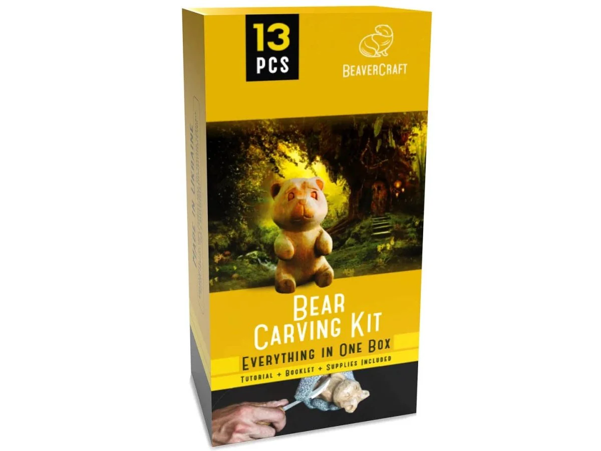 BeaverCraft - DIY05 - Bear Carving DIY Craft Kit - Image 4