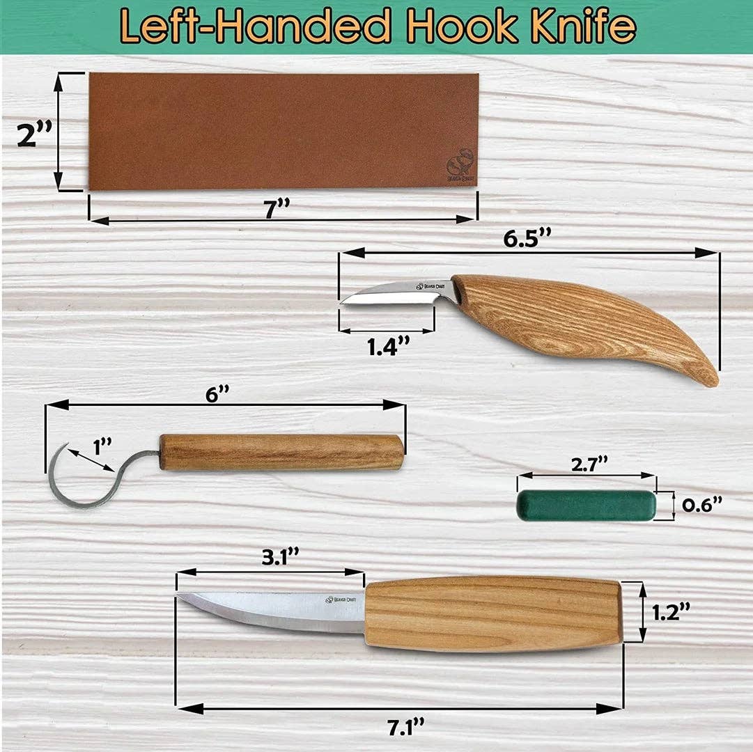 BeaverCraft - S13L - Wood Carving Tool Set for Spoon Carving (Left handed) - Image 8