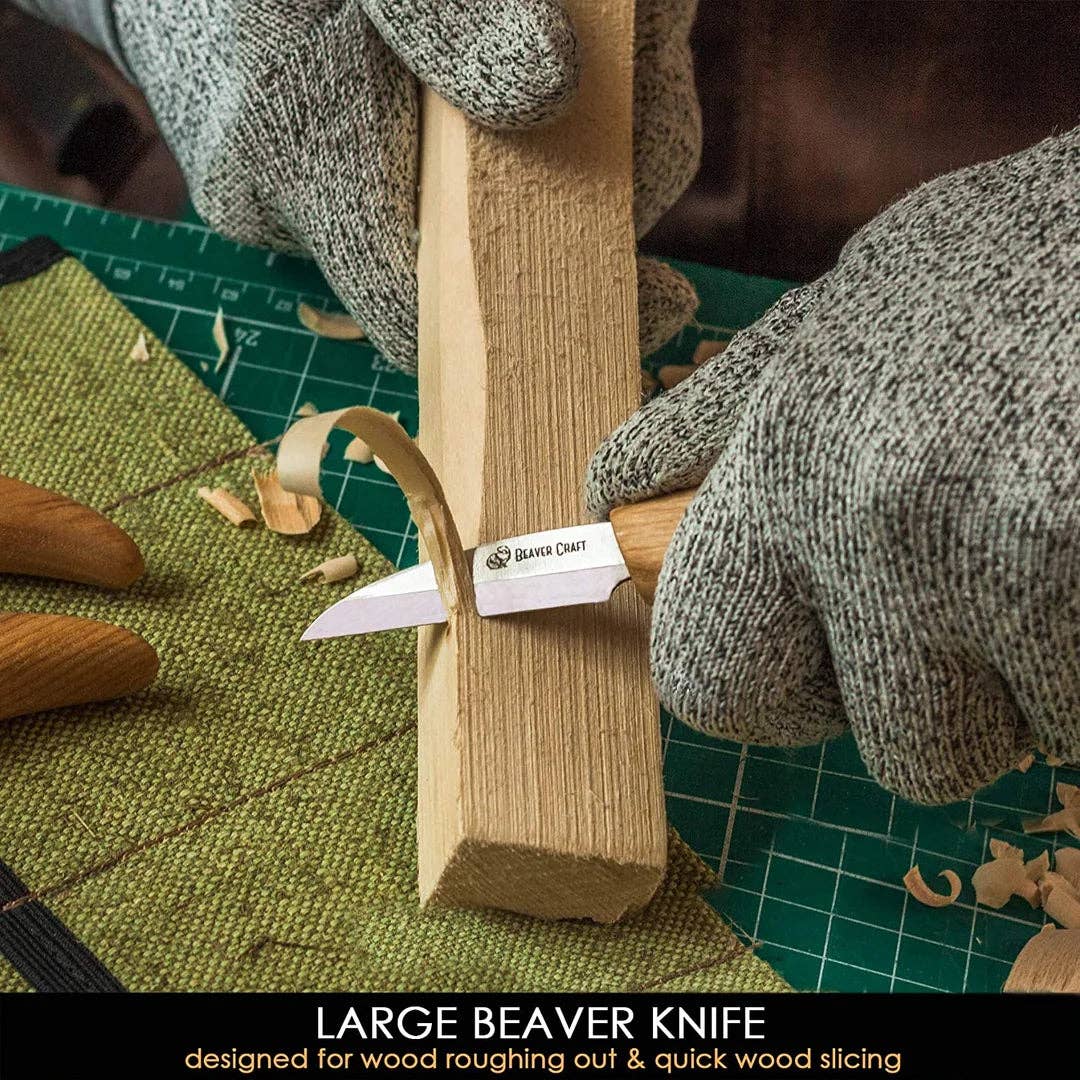 BeaverCraft - S15 - Chip and Whittle Craft Tool Knife Set - Image 4