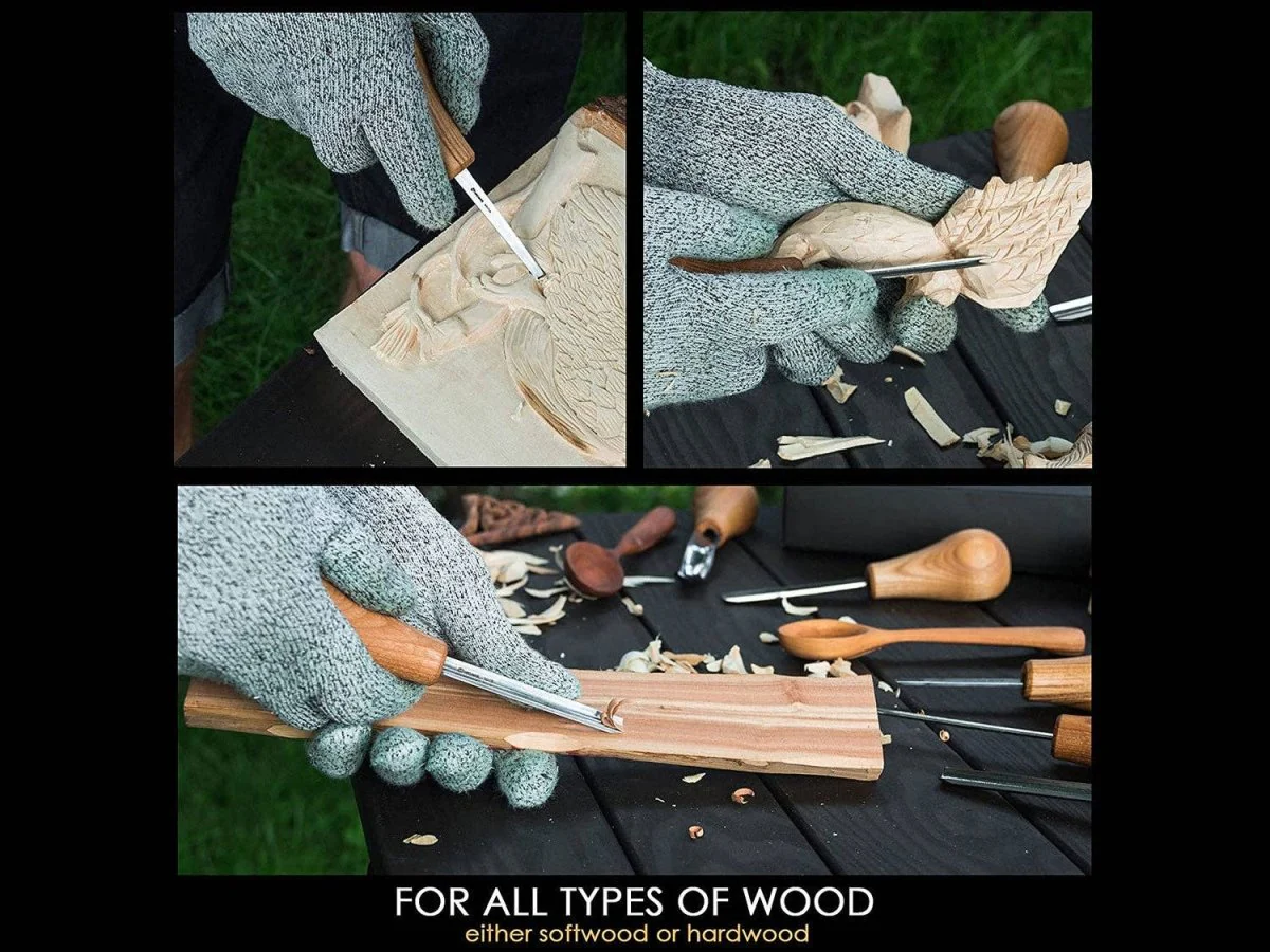 BeaverCraft - SC05 - Woodcarving Set With Palm Chisels - Image 6