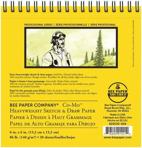 Bee Paper Co-Mo Heavyweight Sketch Paper Pad - 6X6