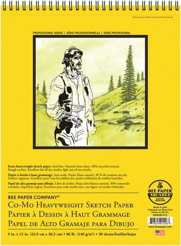 Bee Paper Co-Mo Heavyweight Sketch Paper Pad - 9X12