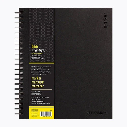 Bee Paper Marker Bee Creative Art Journal 50 Sheet Book 8.5x11 inch 110 lb. (180 gsm)