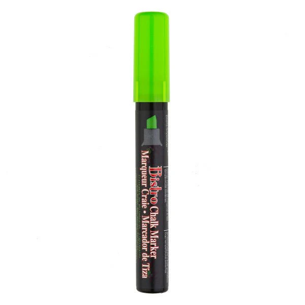 Bistro Chalk Marker - Chisel Tip - Fluorescent Green