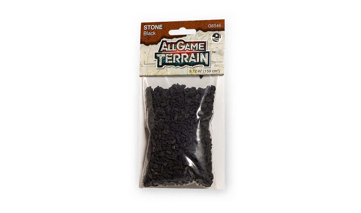 All Game Terrain - Black Stone - 9.72 cubic inches