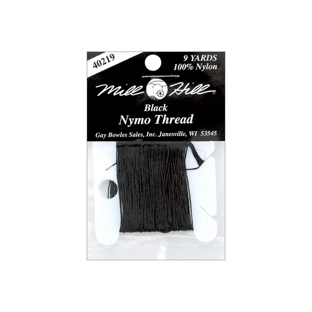 Mill Hill Nymo Beading Thread 9 yards - Black