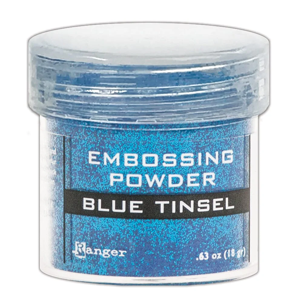 Ranger Embossing Powder 0.63 oz (18 gram) Blue Tinsel