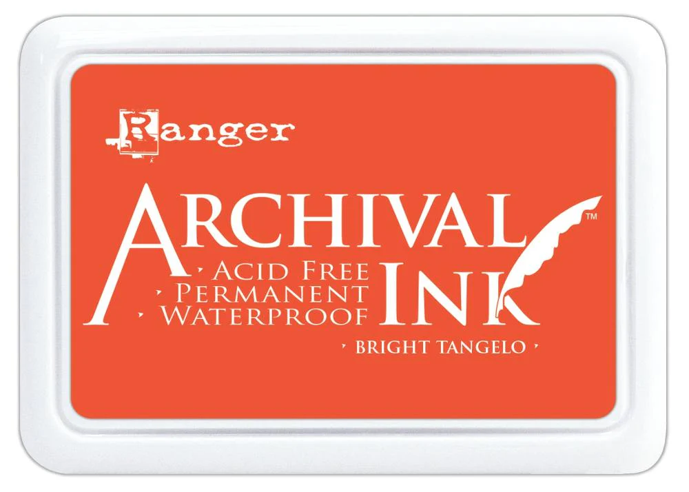 Ranger Archival 2.75"x4" Ink Pad - Bright Tangelo