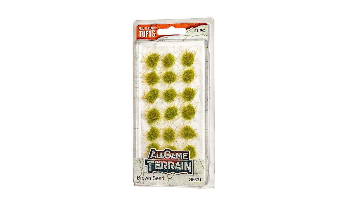 All Game Terrain - Peel 'n' Plant Tufts -  Brown Seed Tufts