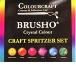 Brusho 6 color Spritzer Set