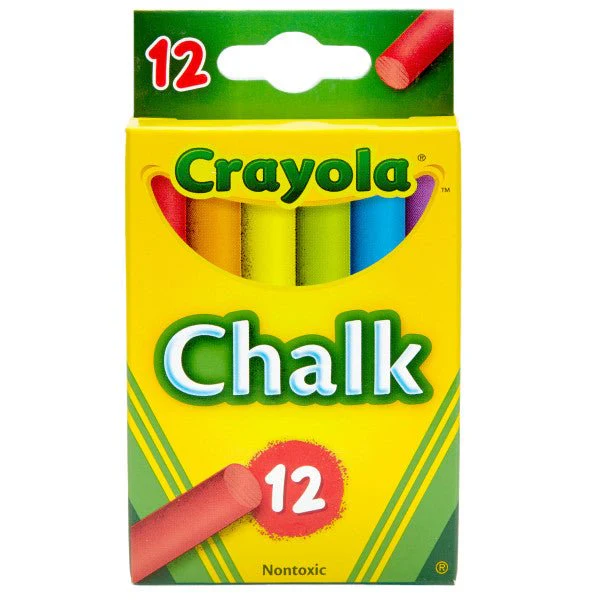 Crayola Coloring Chalk - Box of 12