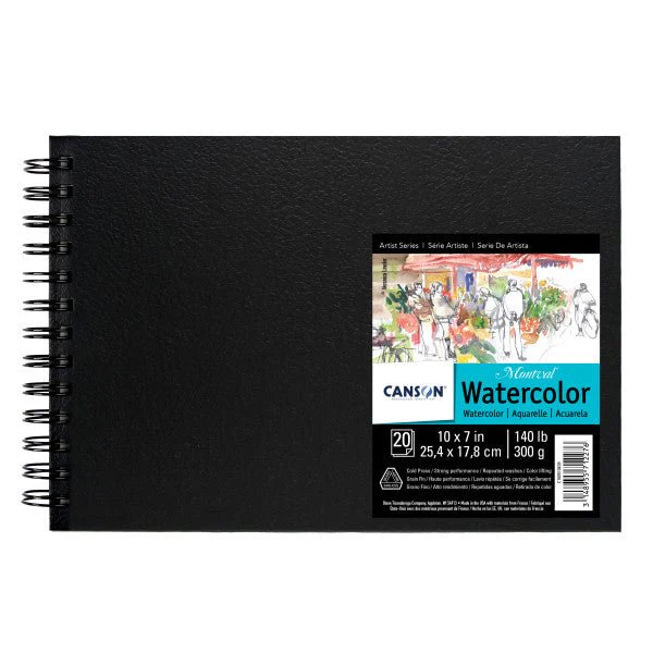 Canson Montval Field Watercolor Book - 10x7 inch 20 pages