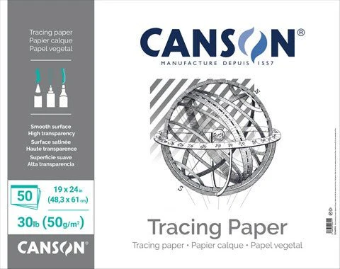 Canson Artist Series Tracing Pad 30 lb - 50 Sheets 19X24