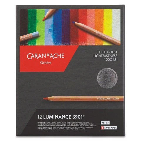 Caran d'Ache Luminance 6901 Colored Pencil - set of 12