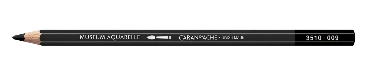 Caran d'Ache Museum Aquarelle Pencil - 009 Black