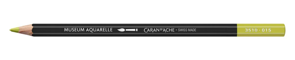 Caran d'Ache Museum Aquarelle Pencil - 015 Yellow Olive