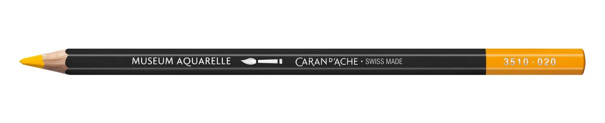 Caran d'Ache Museum Aquarelle Pencil - 020 Golden Yellow