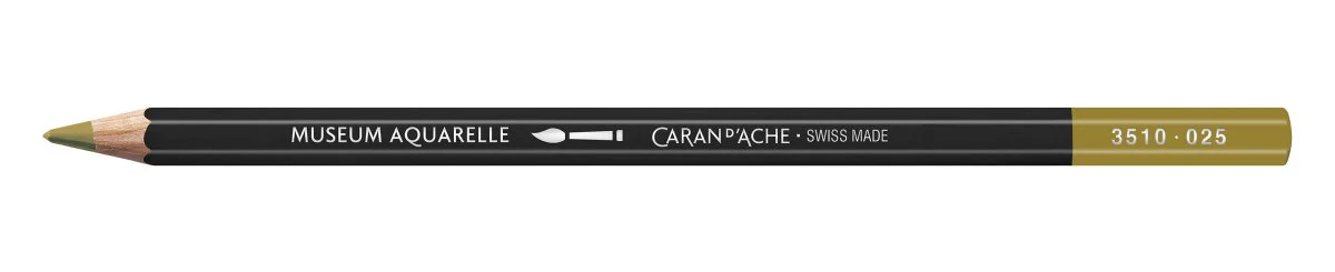 Caran d'Ache Museum Aquarelle Pencil - 025 Green Ochre