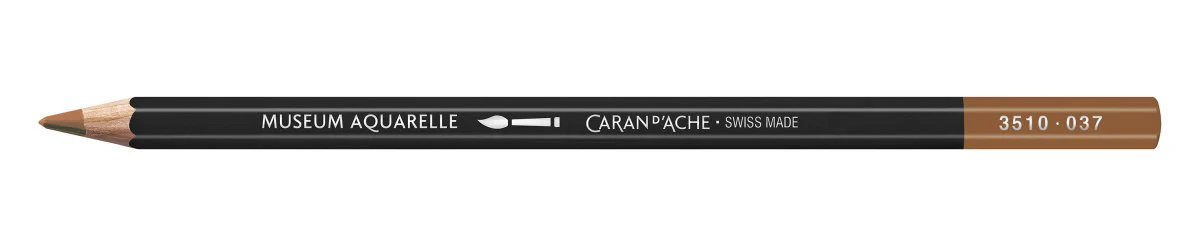 Caran d'Ache Museum Aquarelle Pencil - 037 Brown Ochre