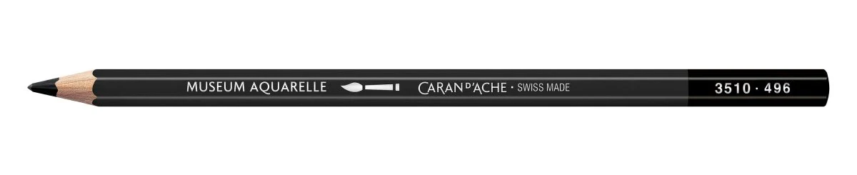 Caran d'Ache Museum Aquarelle Pencil - 496 Ivory Black