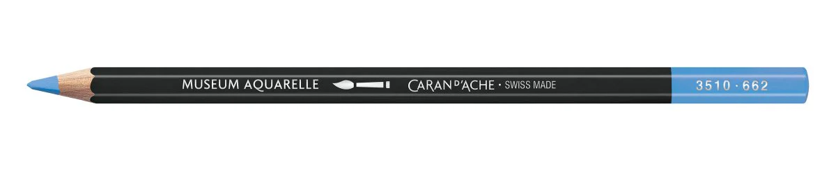 Caran d'Ache Museum Aquarelle Pencil - 662 Genuine Cobalt Blue