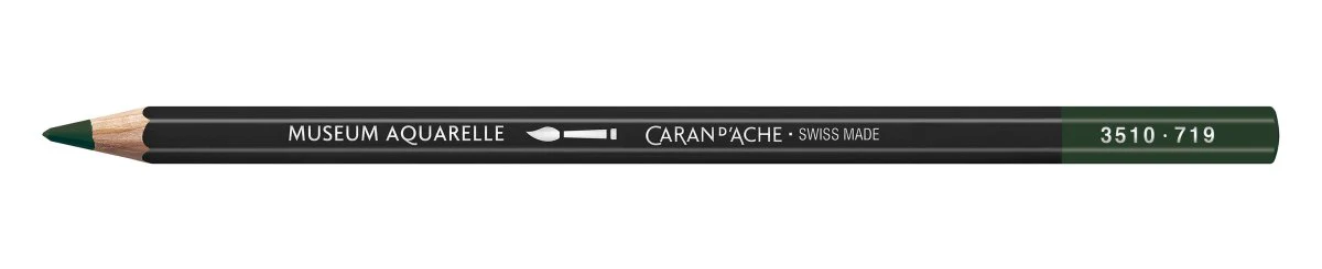 Caran d'Ache Museum Aquarelle Pencil - 719 Dark Green