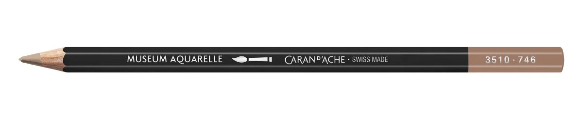Caran d'Ache Museum Aquarelle Pencil - 746 Warm Earth 50% (formerly Dark Flesh 50%)