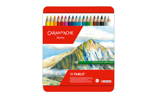 Caran d'Ache Pablo Colored Pencils - set of  18
